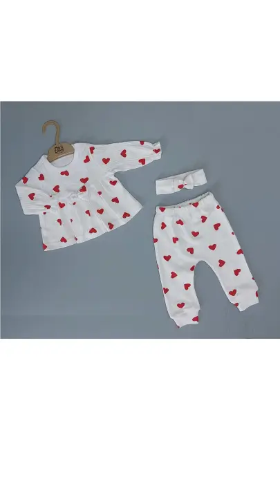 Костюм тройка для девочки 0-9 мес.