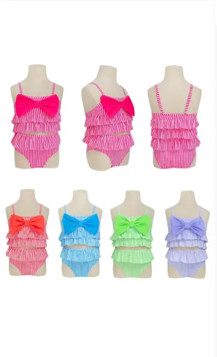 Купальник для девочки раздельный с бантом р-р 28-36