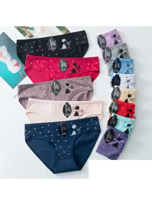 Трусы- слипы женские с принтом р-р XL-XXL-XXXL