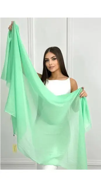 Шарф палантин тонкий однотонный (р-р 80*190)