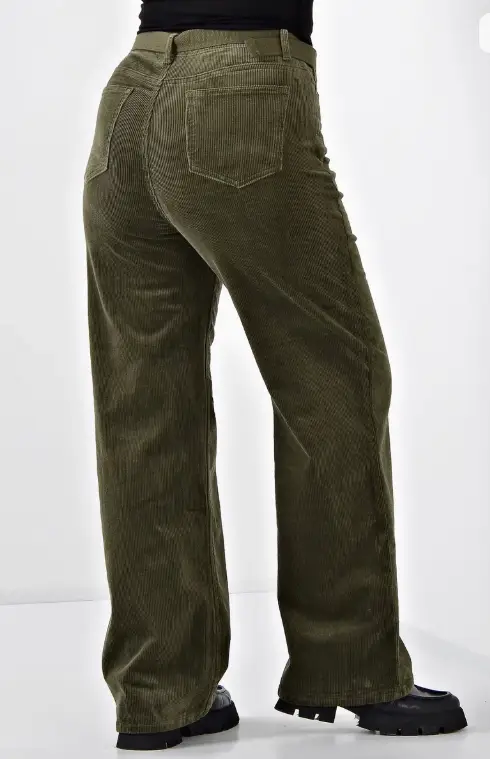 Брюки вельветовые широкие женские (р-р 25-30)