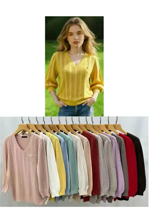 Кофта вязаная трикотажная ажурная (р-р 48-50)