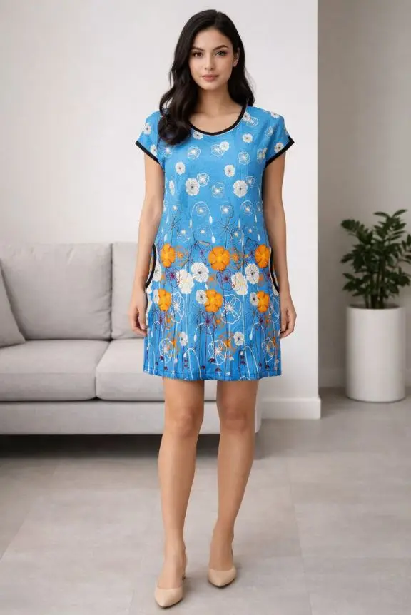 Туника удлинённая домашняя женская р-р 50-60