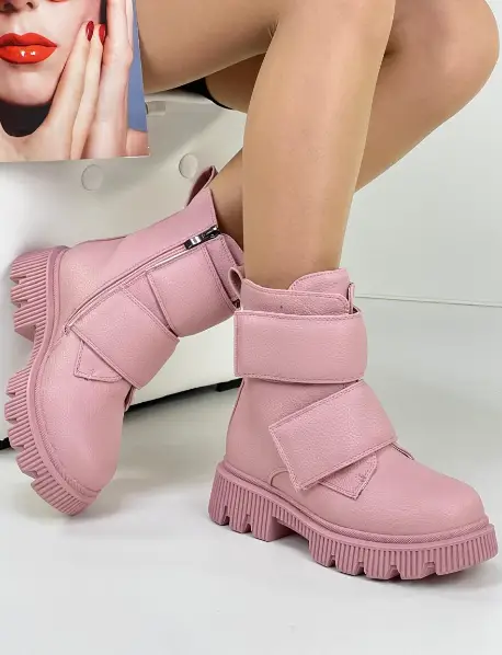 Женские зимние ботинки на липучке (р-р 36-41)