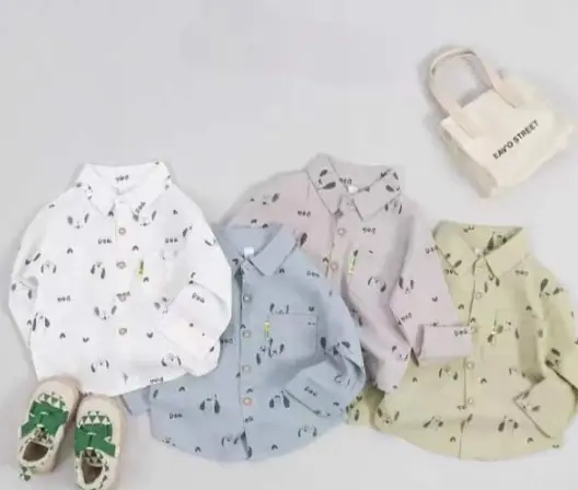 Летняя рубашка на мальчика, принт ( 1-5 л)