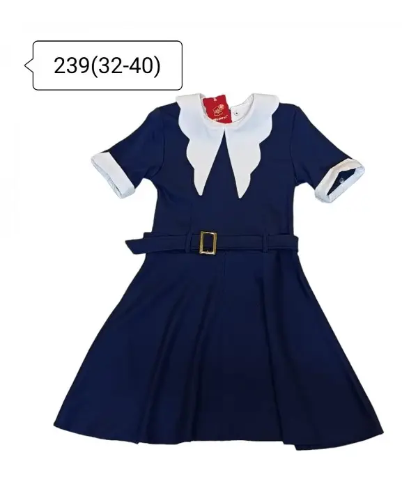 Школьное платье, короткий рукав на девочку ( р-р 32-40)