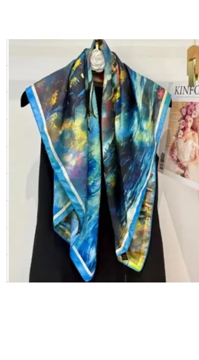 Платок женский шёлковый (р-р 90*90 см)