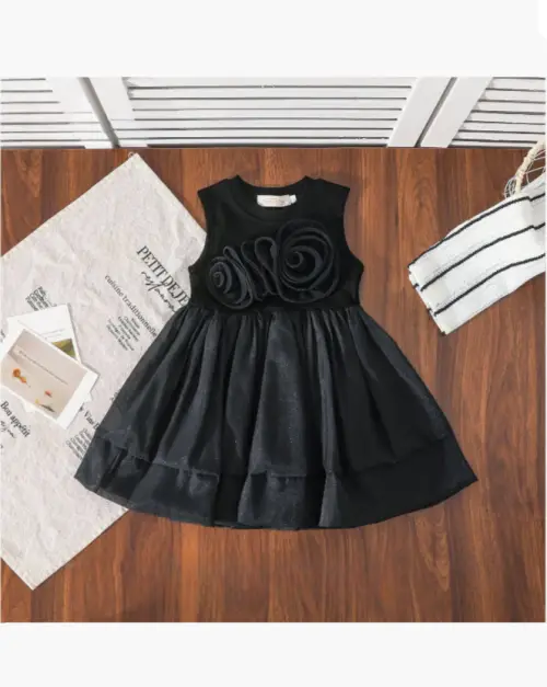 Платье нарядное без рукавов для девочки (р-р 98-122)