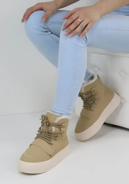 Женские ботинки зимние спорт на шерсти со шнуровкой (р-р 36-41)