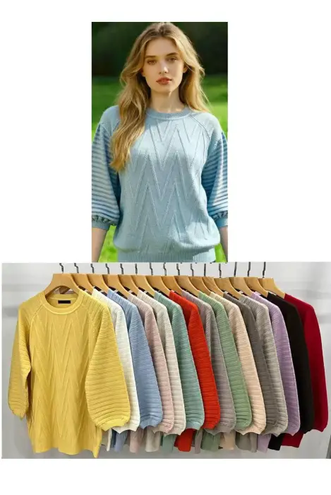 Джемпер с узором женский трикотажный (р-р 48-50)