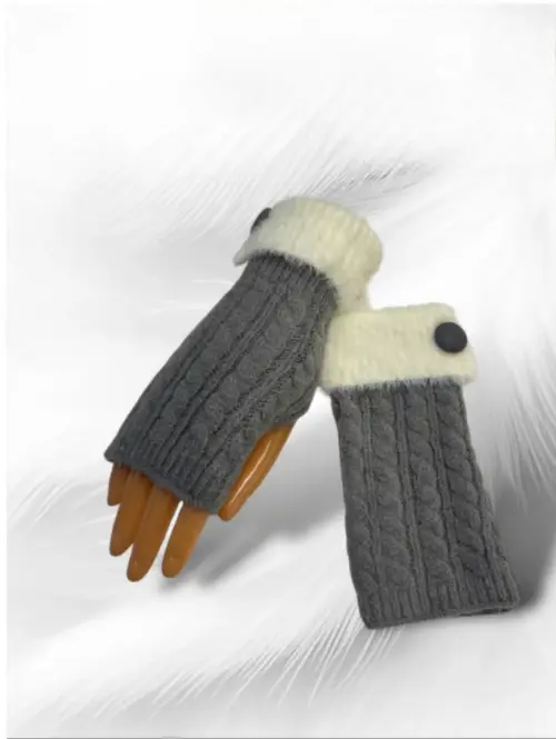 Митенки вязаные женские р-р 7-8,5