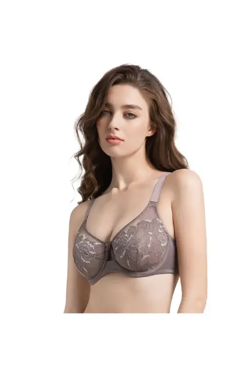 Бюстгальтер кружевной без поролона женский (р-р 80-100D)