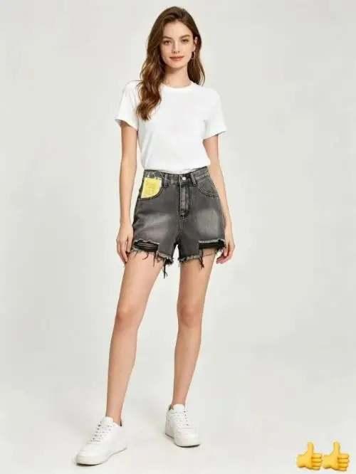 Шорты джинсовые рваные женские (р-р 25-30)