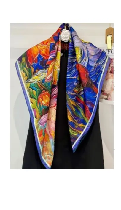 Платок женский шёлковый (р-р 90*90 см)