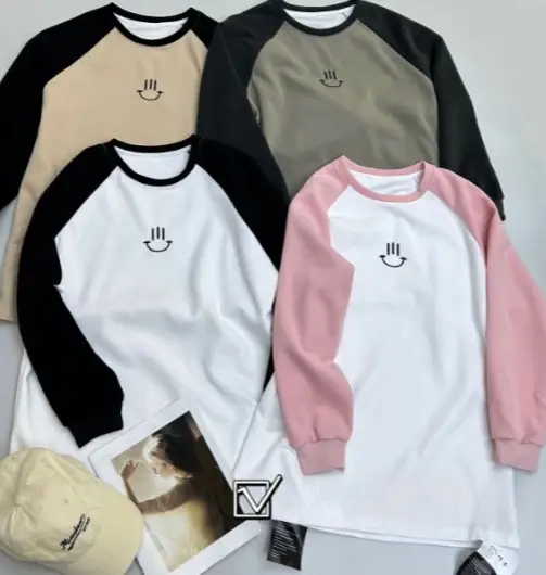 Женский лонгслив хлопковый оверсайз (р-р 44-48)