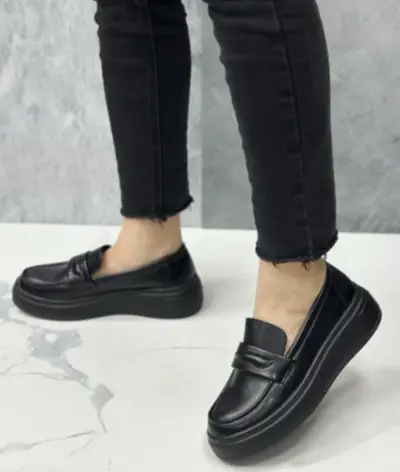 Женские лоферы на высокой подошве (р-р 36-40)