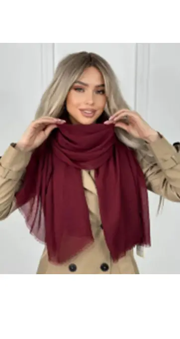 Шарф палантин тонкий однотонный (р-р 80*190)