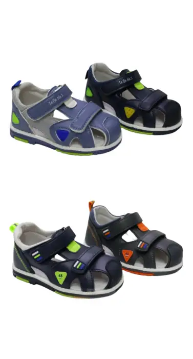 Закрытые кожаные сандалии для мальчика р-р 23-28