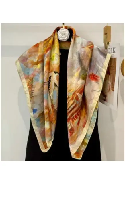 Платок женский шёлковый (р-р 90*90 см)