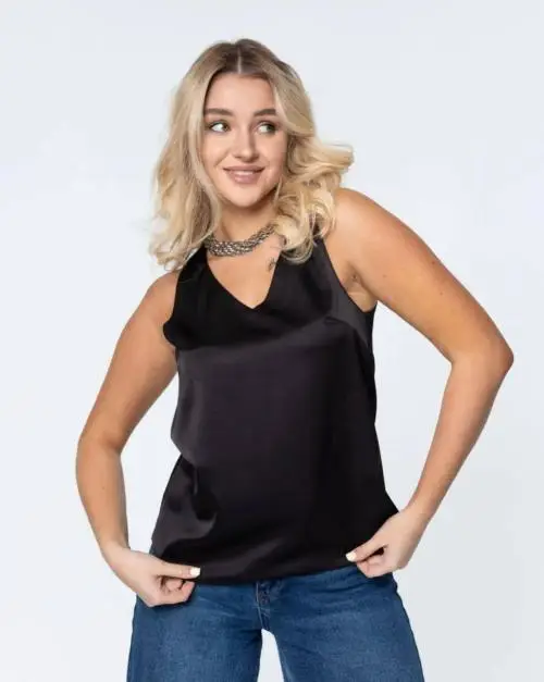 Шелковый топ под пиджак женский р-р 42-48