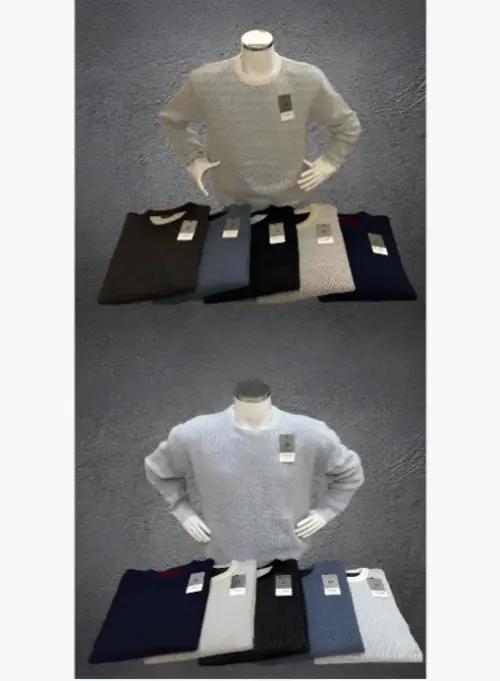 Свитер без горла вязаный больших размеров р-р 3XL-6XL