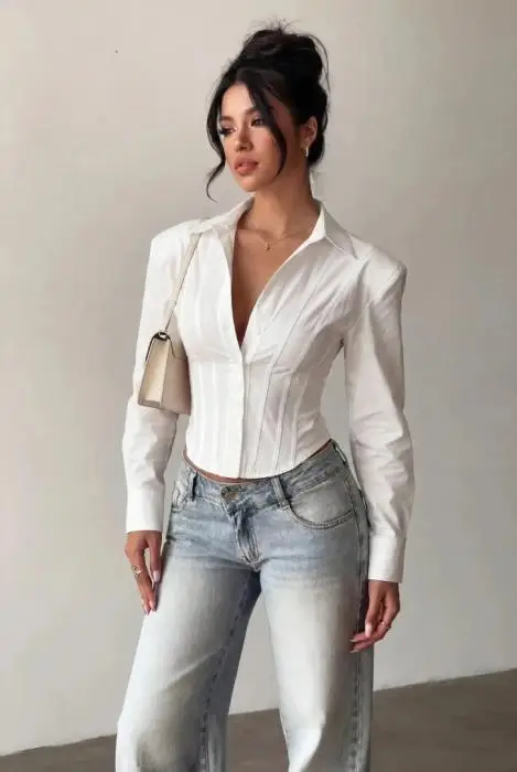 Рубашка-корсет укороченная женская (р-р 42-44)