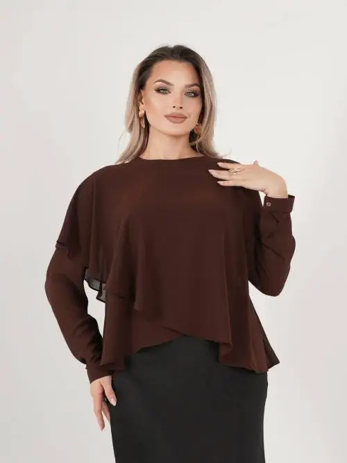 Блузка женская шифоновая р-р 48-54