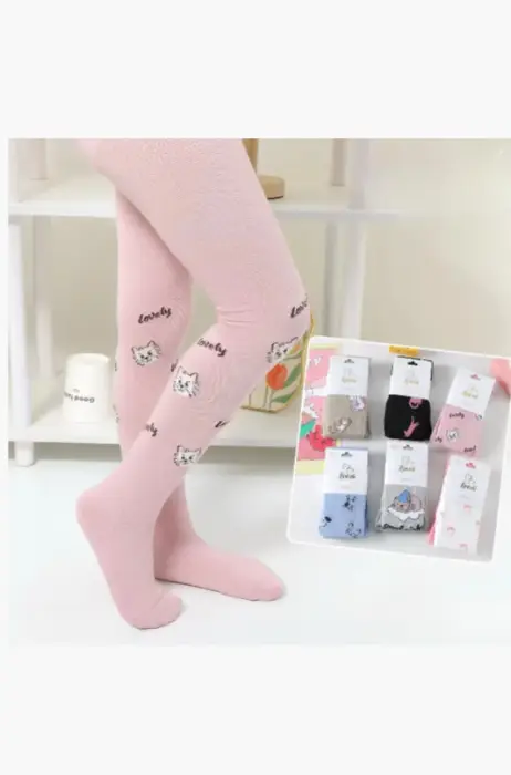 Колготки с принтом для девочки (р-р 86-116)