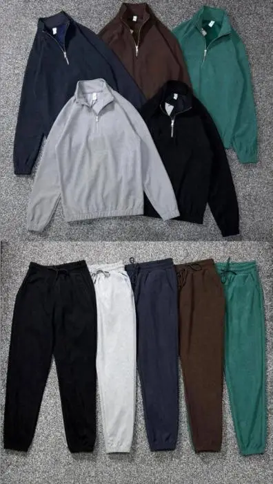 Костюм спортивный вельветовый полузамок р-р M-3XL