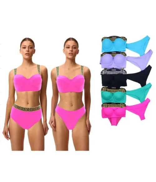 Купальник женский 3 в 1 с широкими бретелями р-р 40-48