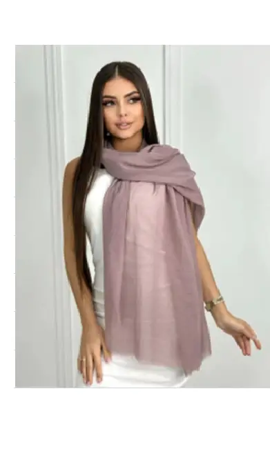 Шарф палантин тонкий однотонный (р-р 80*190)