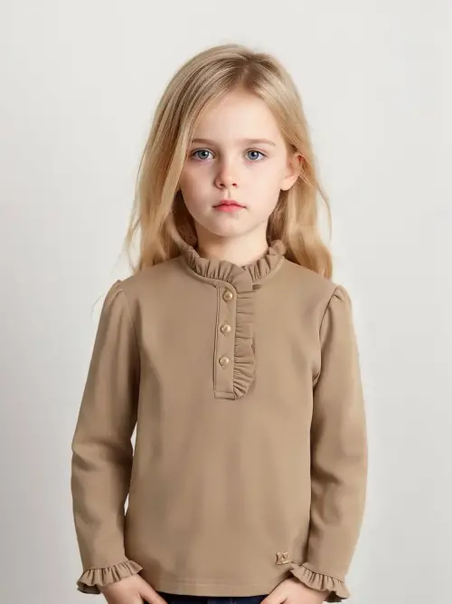 Кофточка с рюшами для девочки (р-р 98-122)