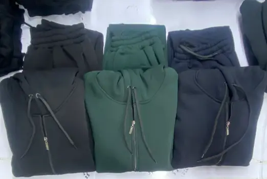 Женский спортивный костюм с капюшоном, замок, флис (р-р 42-52)