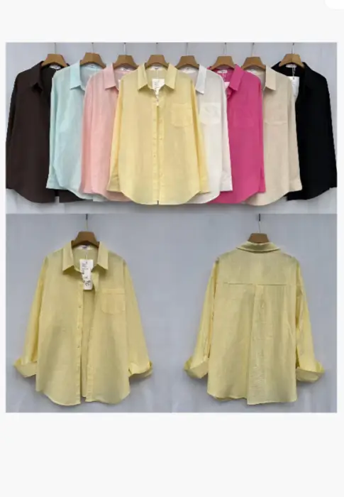 Рубашка летняя с карманом женская р-р 42-46