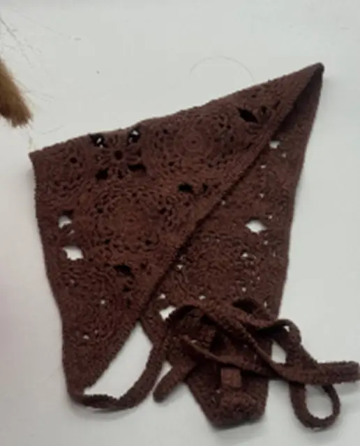 Косынка женская вязаная кружевная (р-р 56-58)