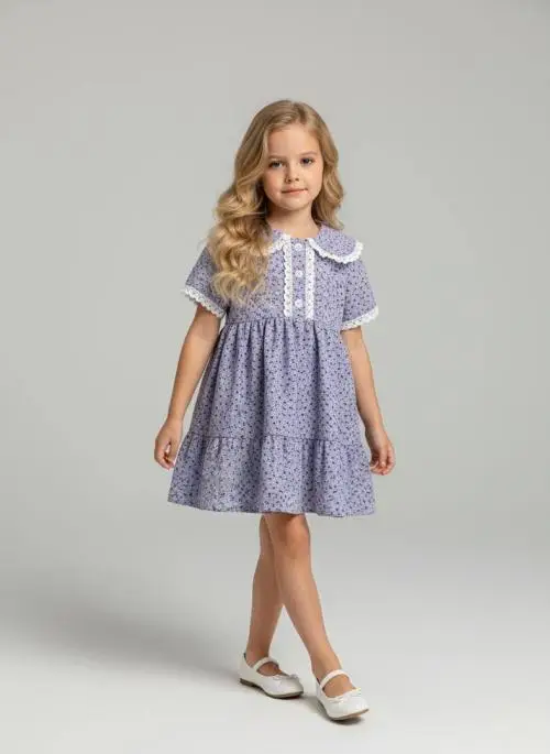 Платье муслиновое для девочки р-р 28-30-32-34