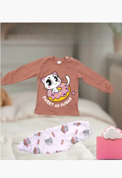 Пижама для девочки с начёсом (р-р 1-4 года)