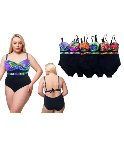 Купальник женский слитный на завязках р-р 48-56