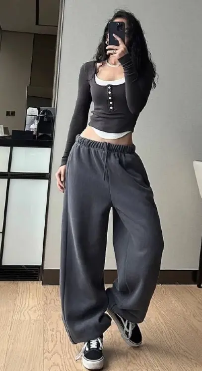 Брюки женские широкие спортивные (р-р единый)