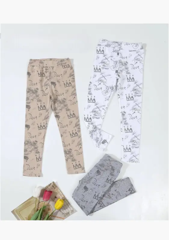 Лосины с принтом для девочки (р-р 110-150)