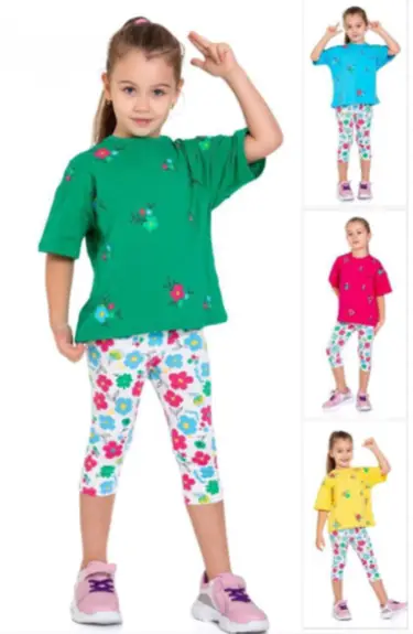Детский костюм для девочки с бриджами (2-5 лет)