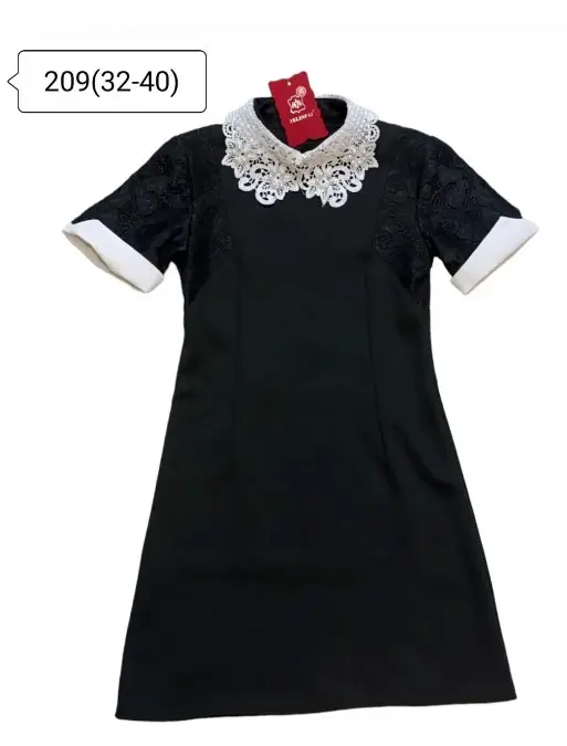 Школьное платье, короткий рукав на девочку ( р-р 32-40)