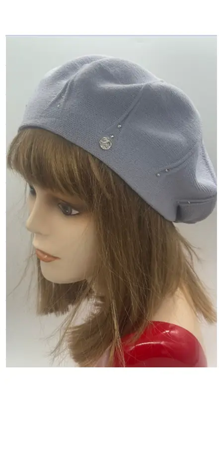 Берет женский- однослойная вязка (р-р 55-58)