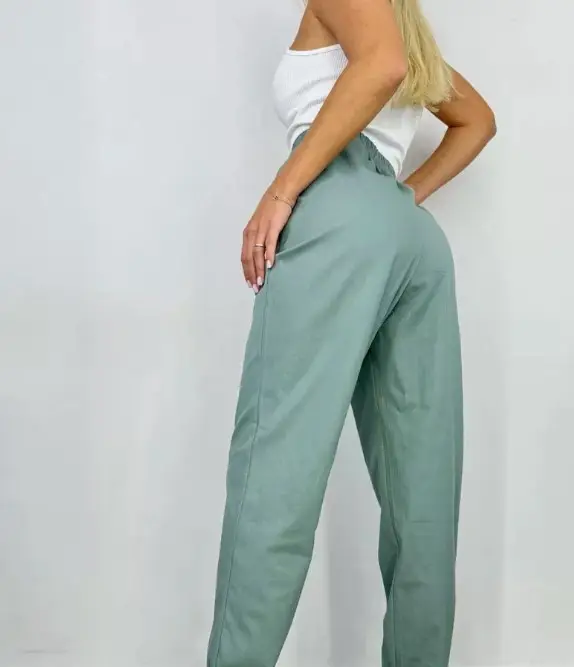 летние брюки-джоггеры женские, лен хлопок ( р-р 60-62,62-64)