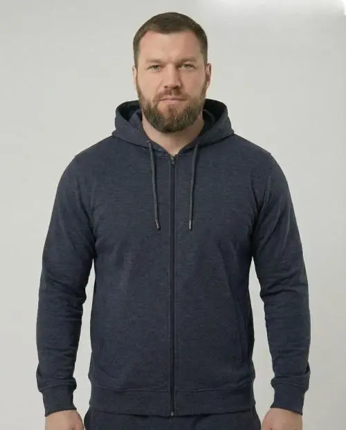 Толстовка на молнии мужская большие размеры 58-66