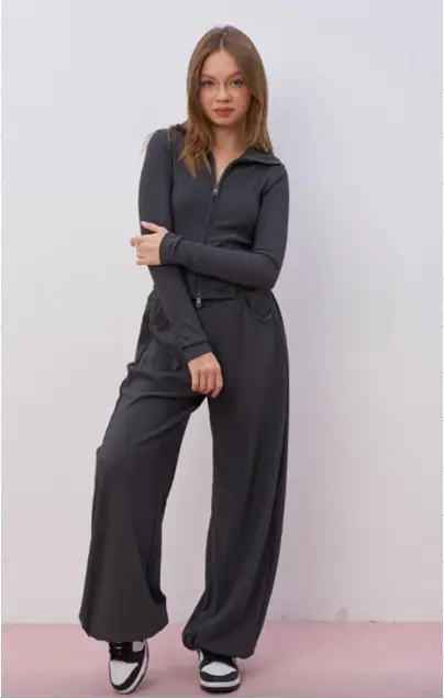 Спортивный костюм лонг на молнии+брюки для девочки (р-р 9-15 лет)