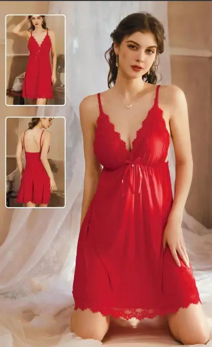 Сорочка женская кружевная (M, L, XL)