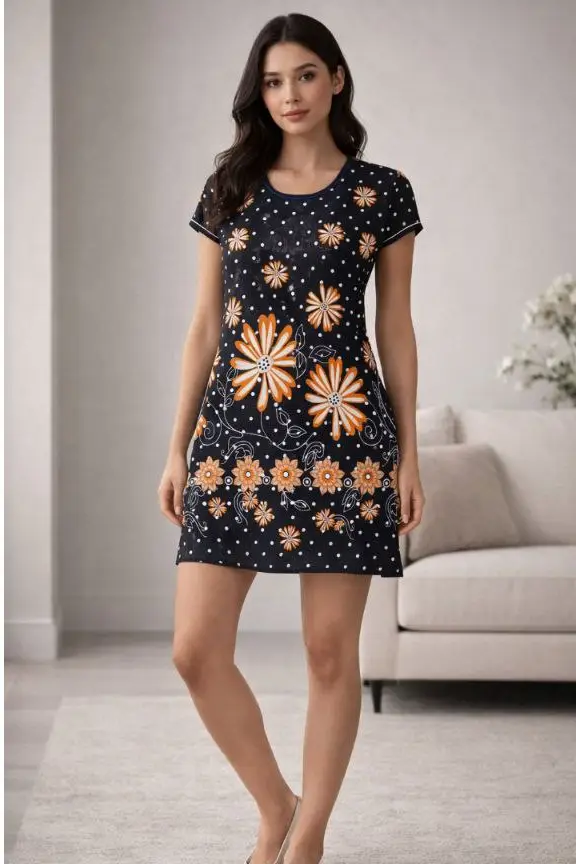 Туника удлинённая домашняя женская р-р 50-60