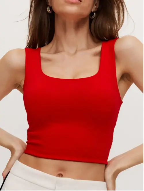 Майка топ с широкими бретелями женская (р-р единый 42-48)