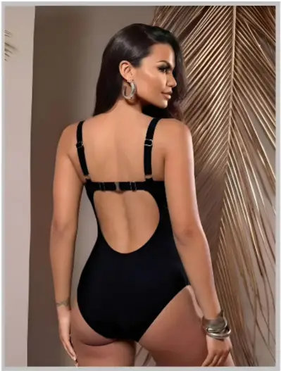 Слитный купальник с открытой спиной женский (р-р 48-56)